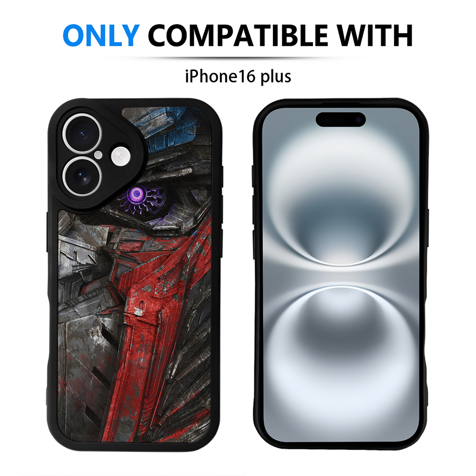 （画像用） Transformers トランスフォーマー 【iPhone 16シリーズ対応】シリコンスマホケース（レザー調） 材質：シリコン